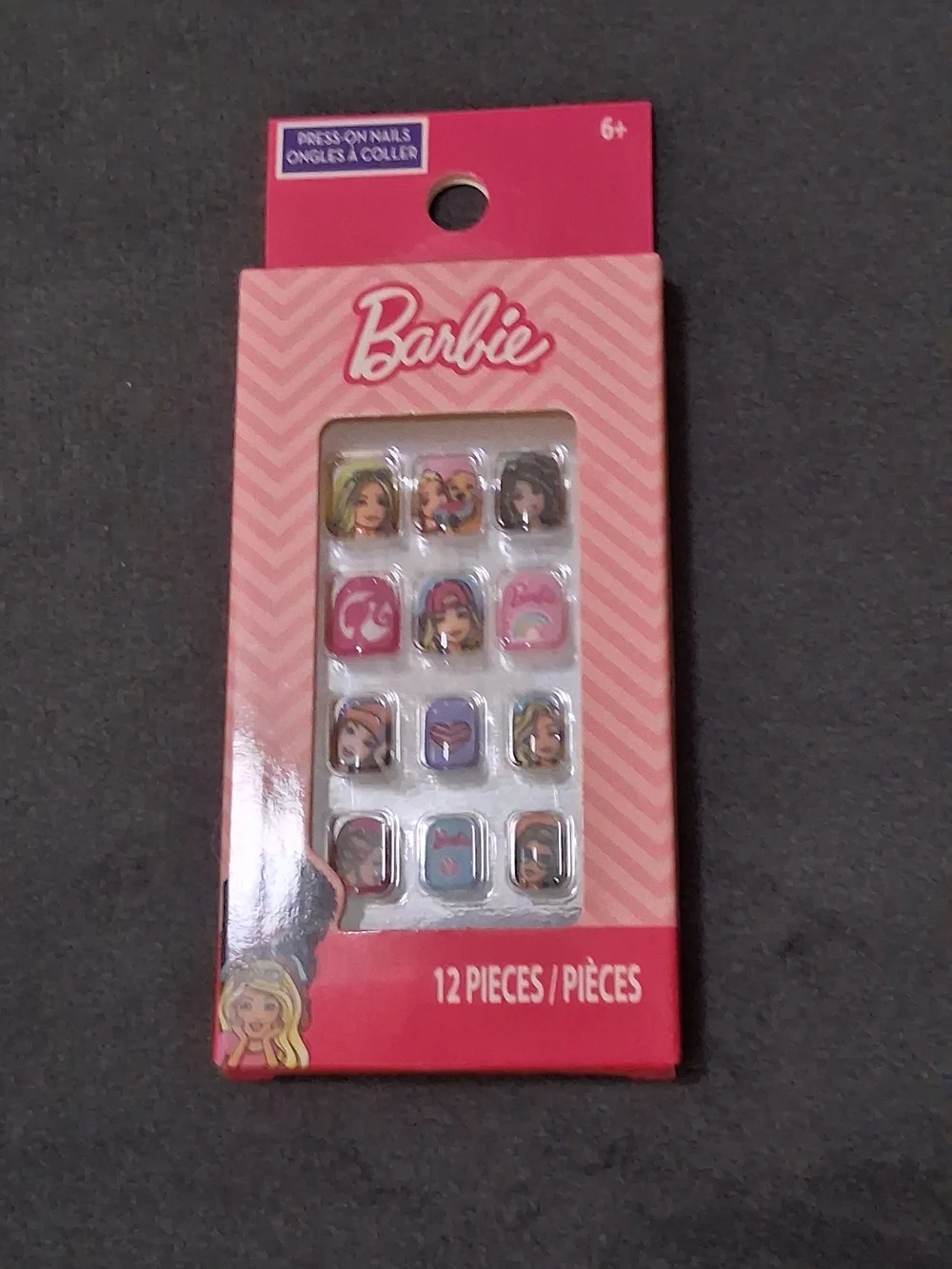 Barbie Pink Multi-Design Kids Press-On Nails